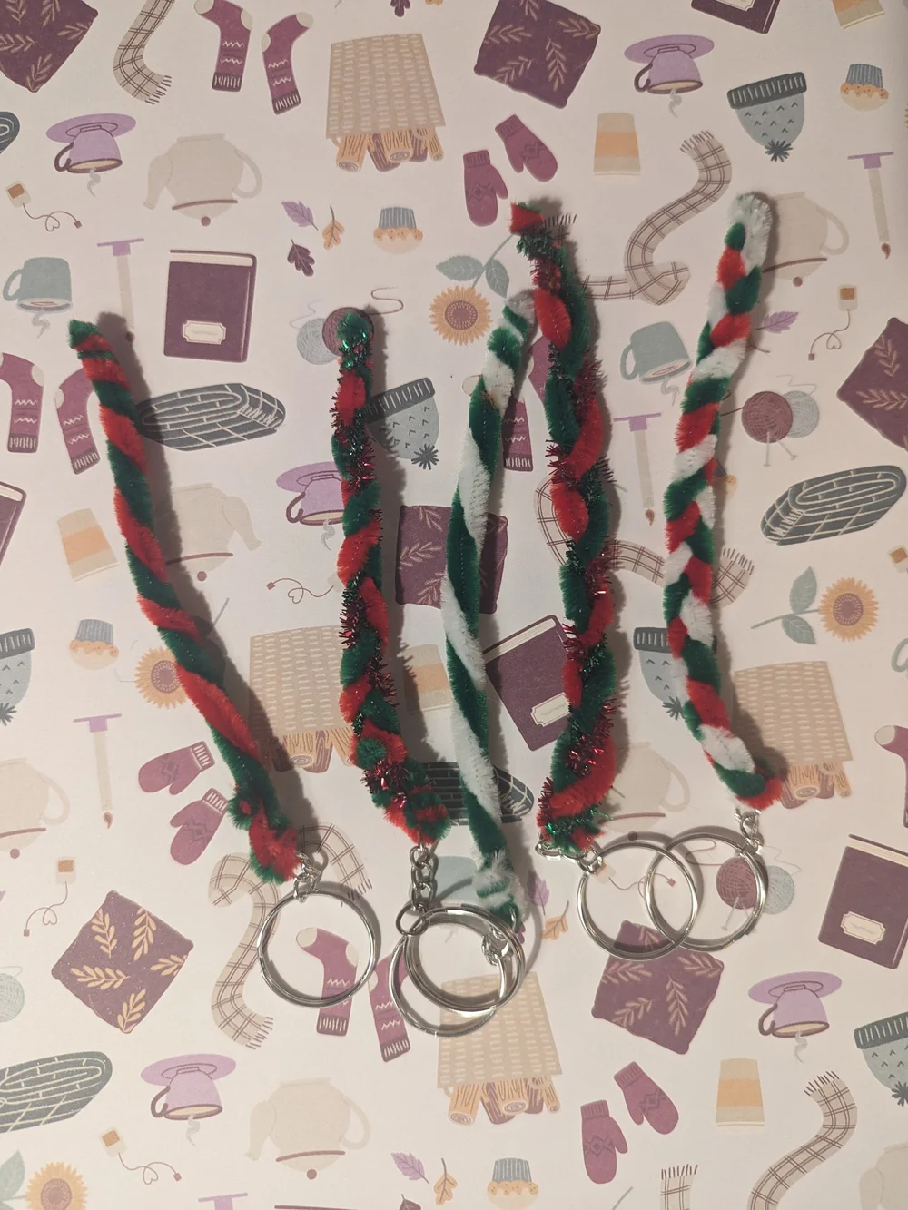 Handmade Holiday Keychains